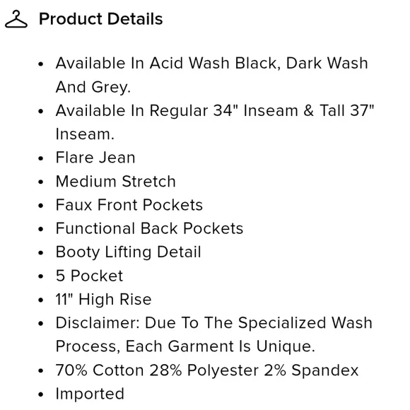 Fashion Nova Gray Flare Jeans - Picture 5 of 6